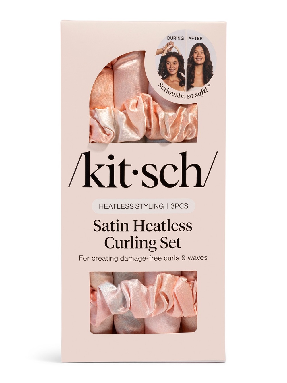 Kitsch Satin Heatless Curling Set, Tie Dye, NIB